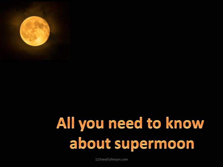 Next Supermoon 2024 Dates for Next Supermoon