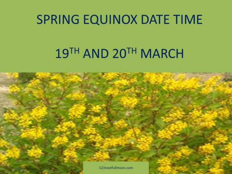 Spring Equinox and Vernal Equinox Date & Time Worldwide